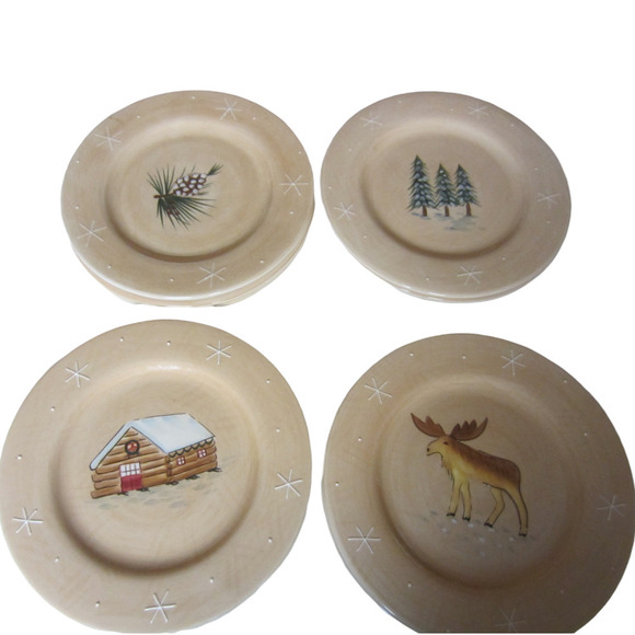 Target Home Northwoods Salad Plates Set Of 4 - Picture 1 of 9